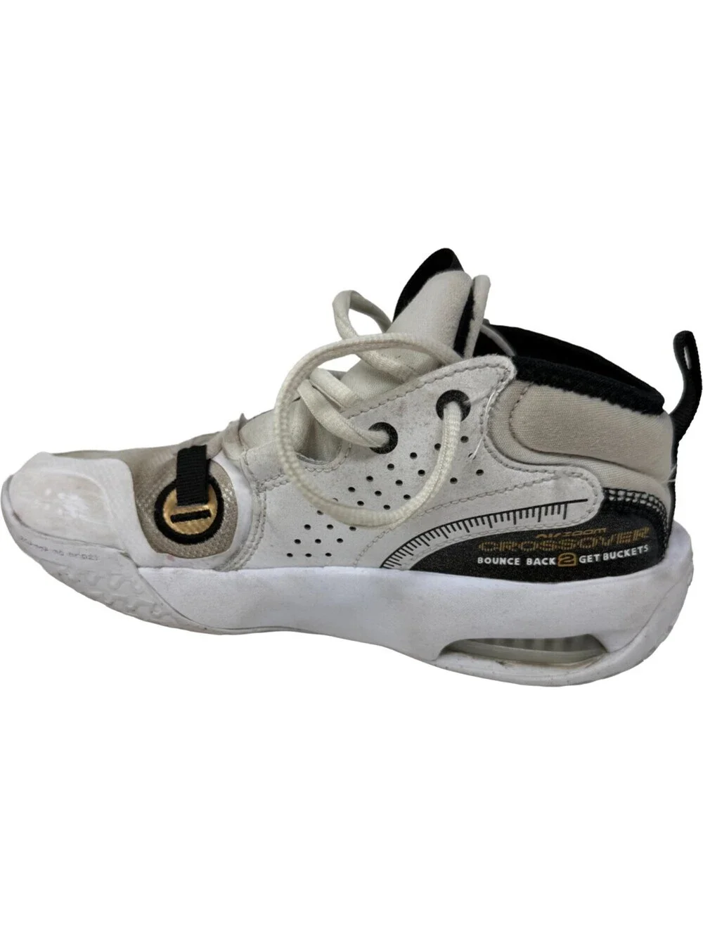 Nike Air Zoom Crossover 2 Mid White Metallic Gold - FB2689-100 Youth Size 2.5 Y